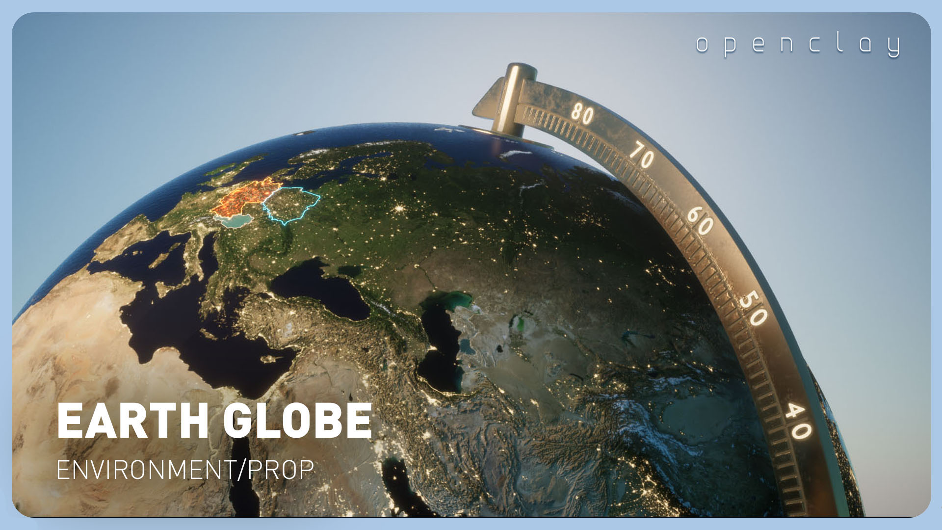 Earth Globe Geopolitical