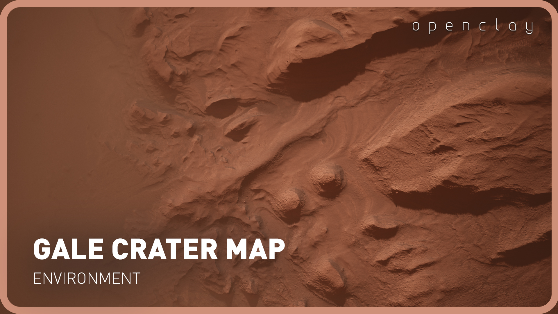 Mars Gale Crater Map