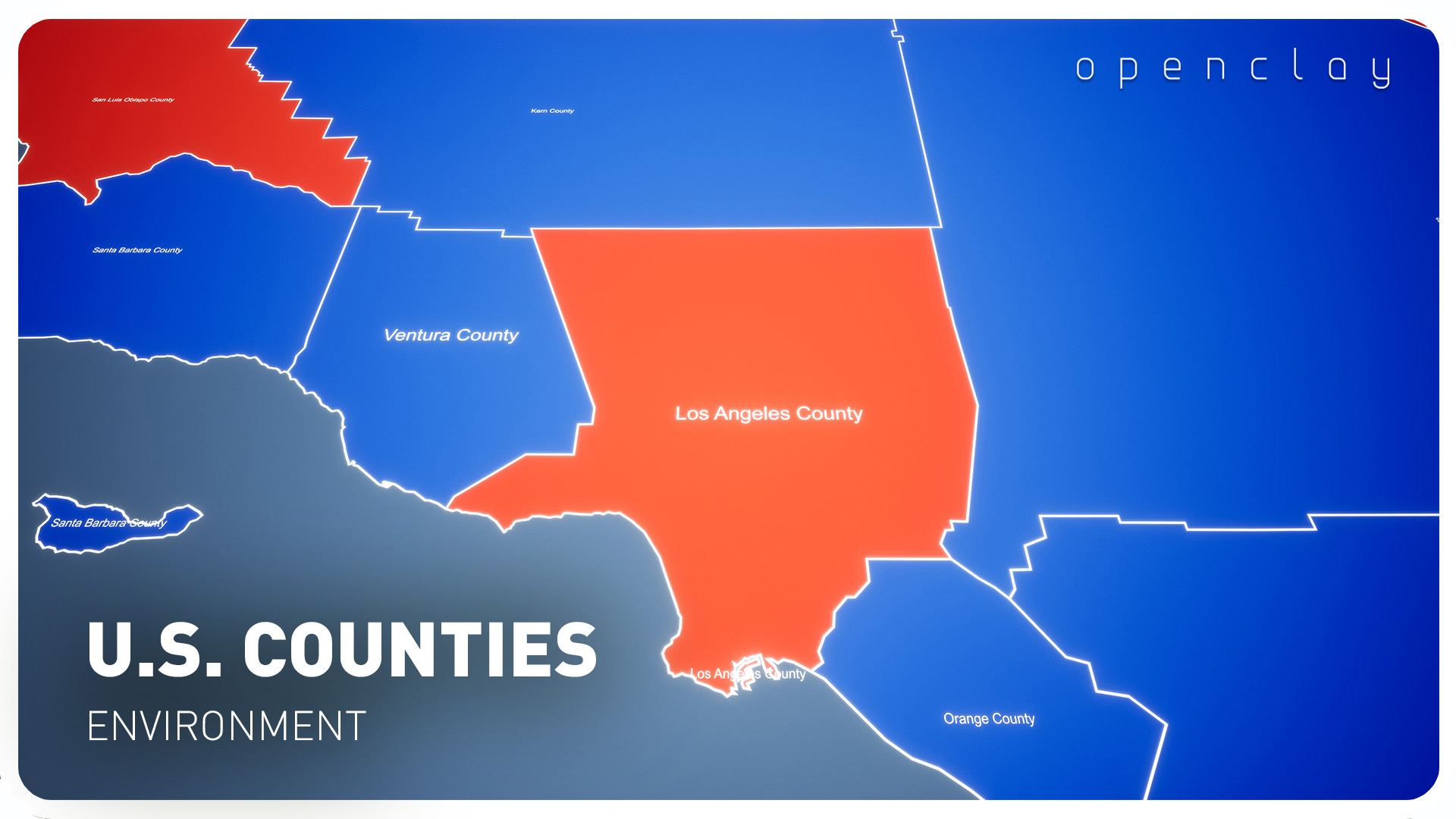 United States Counties Map